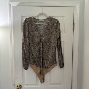 Abercrombie & Fitch Leopard Print Bodysuit